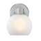 Westinghouse Fixture Wall 60W Dorney, Brushed Nickel Frosted Glassobe Glass 6124700 - alternate 1